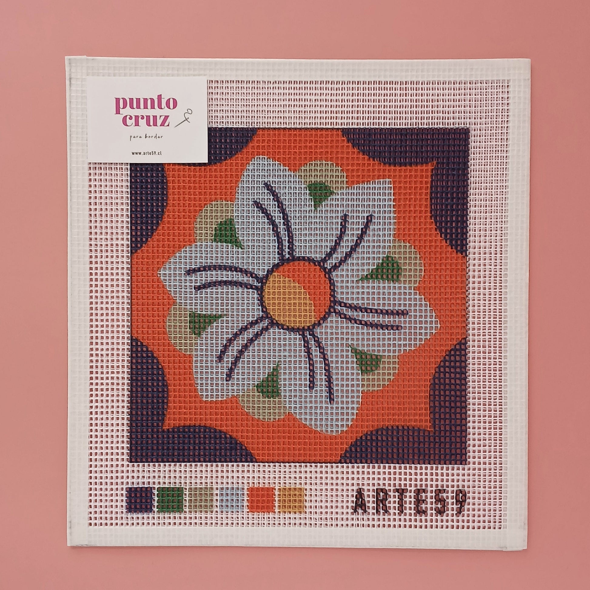 Arte59 Esterillas 20 x 20 cm Flor azul 20x20 cm