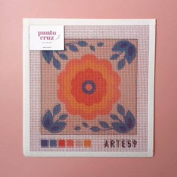 Arte59 Esterillas 20 x 20 cm Flor grande naranja 20x20 cm