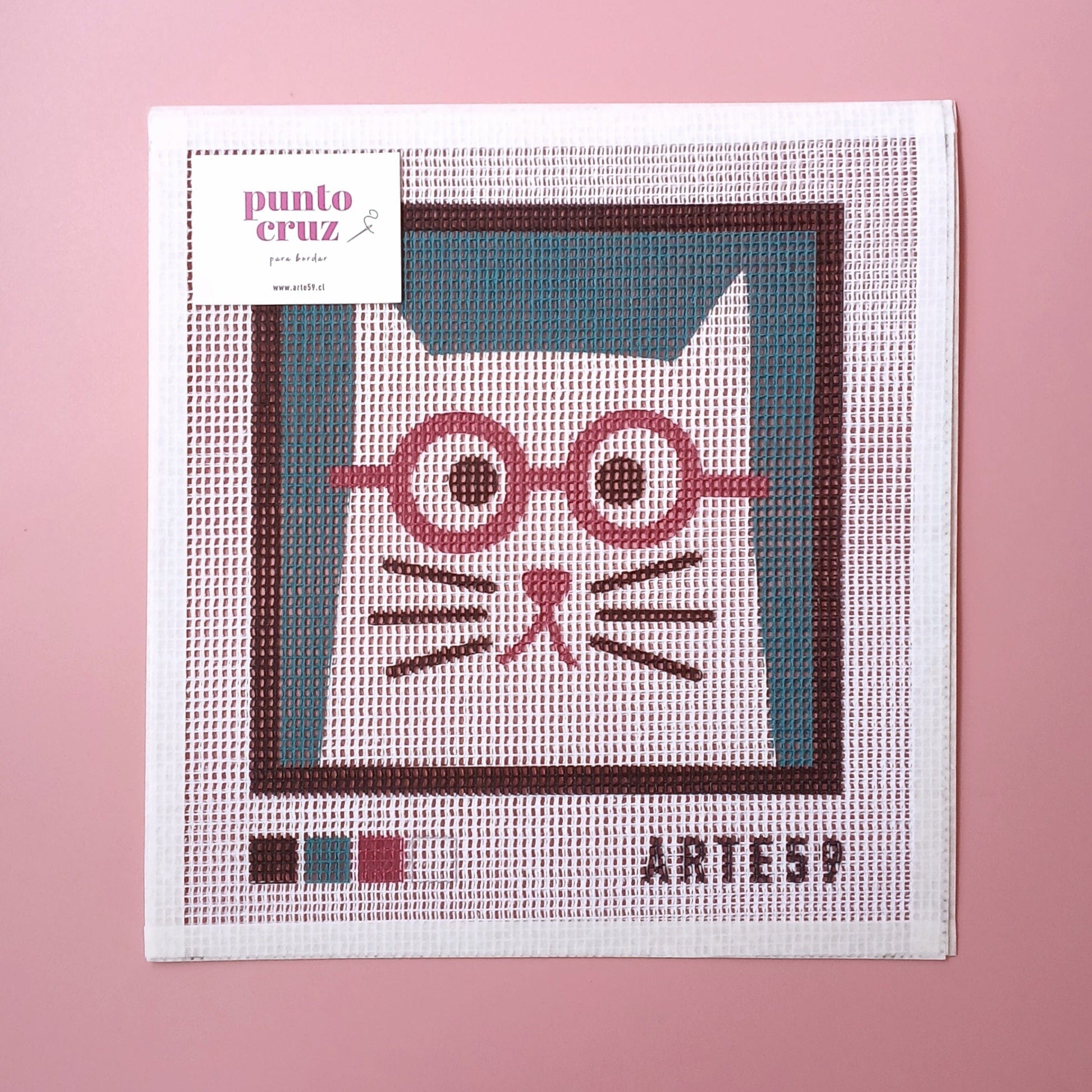 Arte59 Esterillas 20 x 20 cm Gato anteojos 20x20 cm