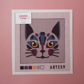 Arte59 Esterillas 20 x 20 cm Gato morado 20x20 cm