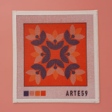 Arte59 Esterillas 20 x 20 cm Mandala hojas naranjo 20x20 cm