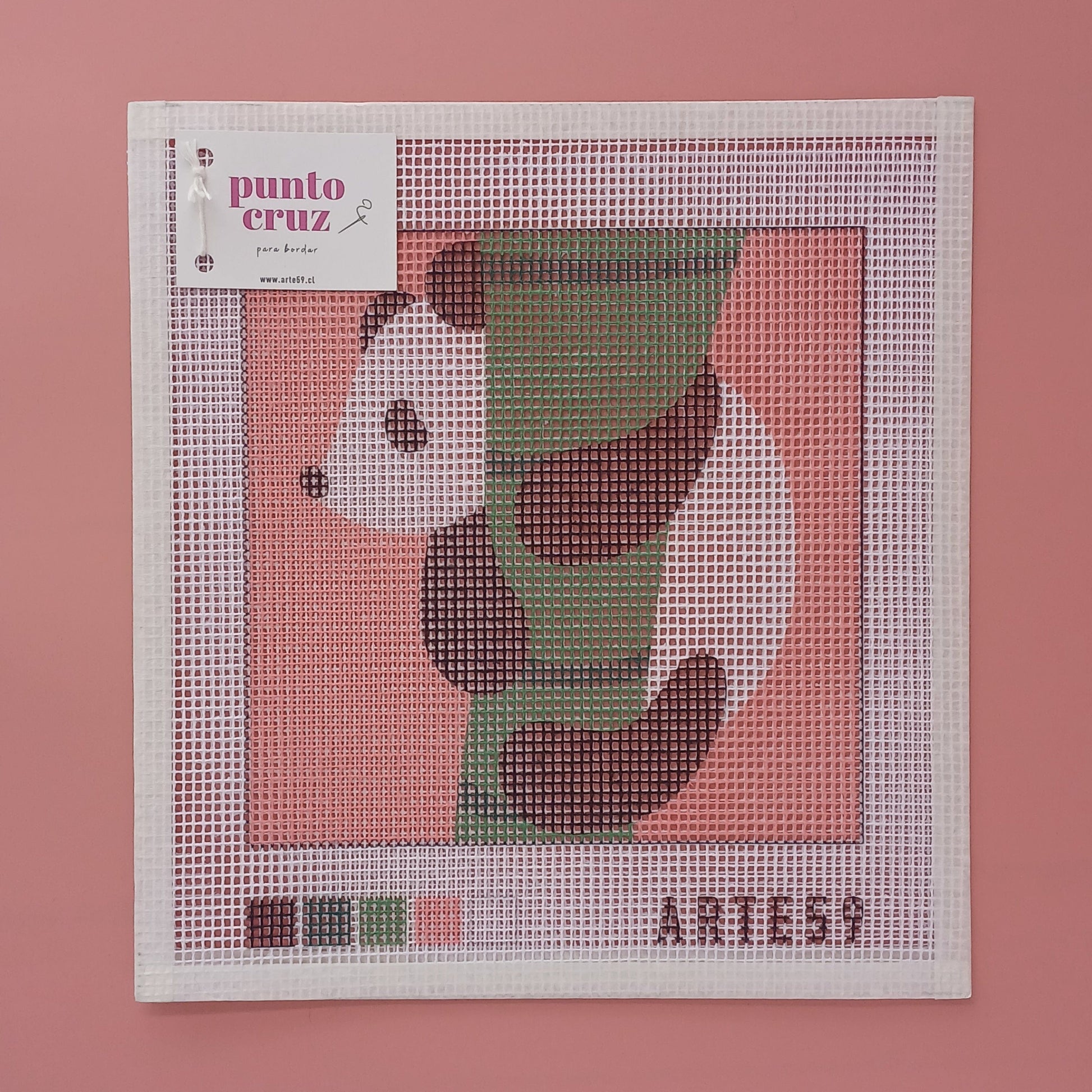 Arte59 Esterillas 20 x 20 cm Panda rosa 20x20 cm