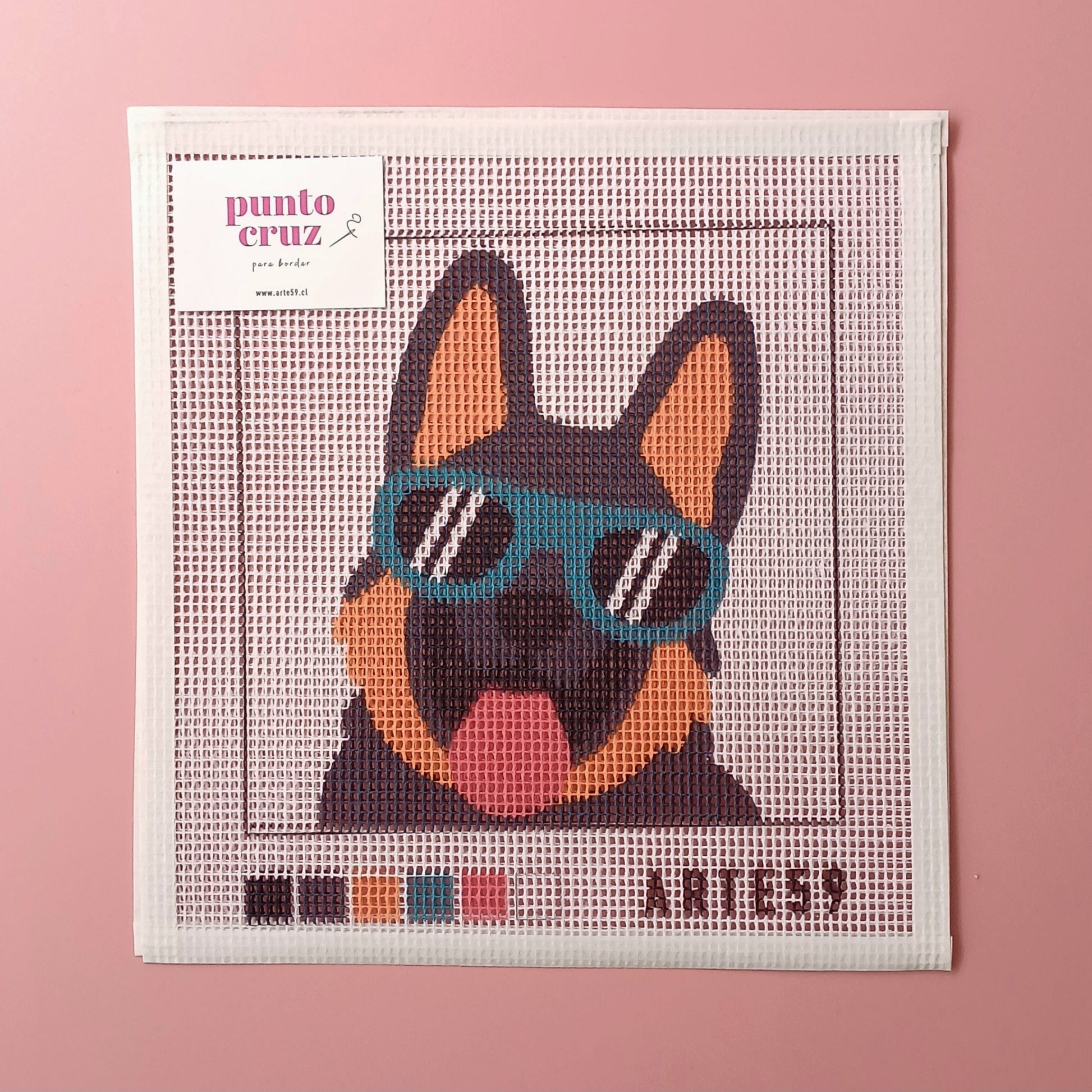 Arte59 Esterillas 20 x 20 cm Perro rockero 20x20 cm