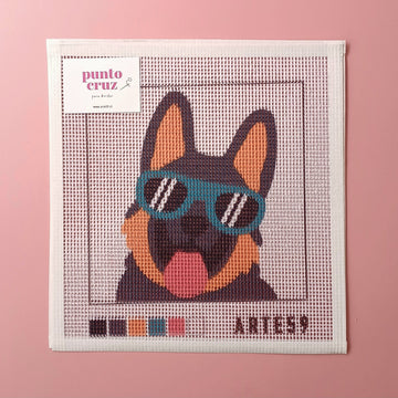 Arte59 Esterillas 20 x 20 cm Perro rockero 20x20 cm