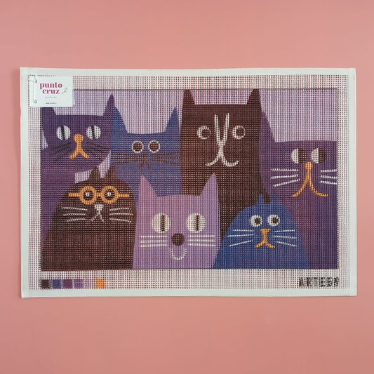 Arte59 Esterillas 30 x 50 cm Colonia felina azul 30x50 cm