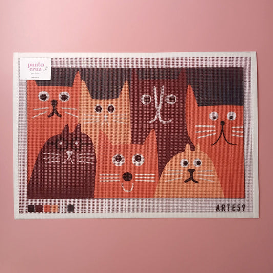 Arte59 Esterillas 30 x 50 cm Colonia felina café 30x50 cm