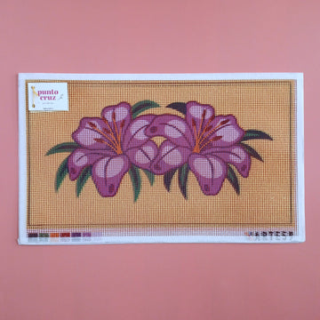 Arte59 Esterillas 30 x 50 cm Flores hawaianas moradas 26x48 cm