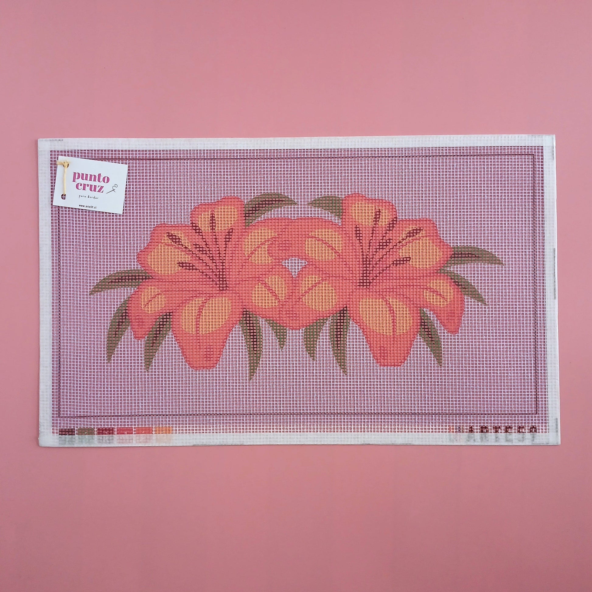 Arte59 Esterillas 30 x 50 cm Flores hawaianas naranjas 26x48 cm