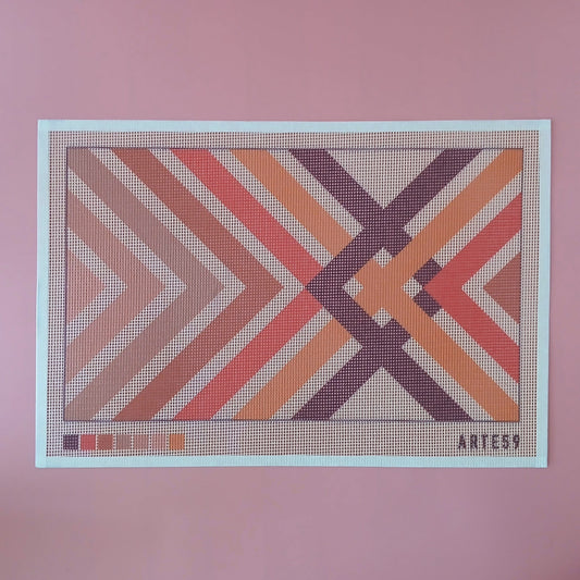 Arte59 Esterillas 30 x 50 cm Patrón cruzado tierra 30x50 cm