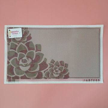 Arte59 Esterillas 30 x 50 cm Tres suculentas verde 26x48 cm