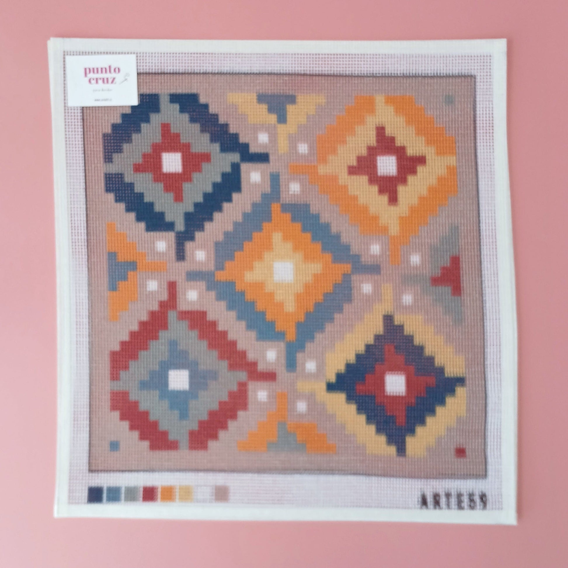 Arte59 Esterillas 40 x 40 cm Esterilla 40x40 cm Granny´s pastel