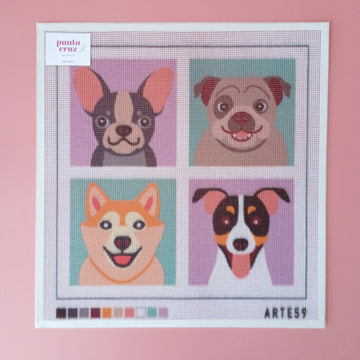 Arte59 Esterillas 40 x 40 cm Esterilla 40x40 cm Manada perruna