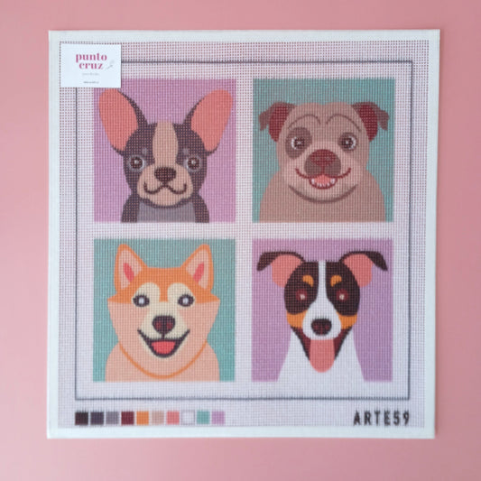 Arte59 Esterillas 40 x 40 cm Esterilla 40x40 cm Manada perruna
