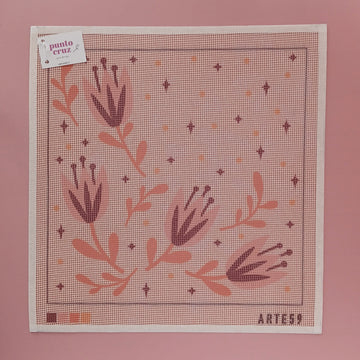 Arte59 Esterillas 40 x 40 cm Flores rosa 40x40 cm