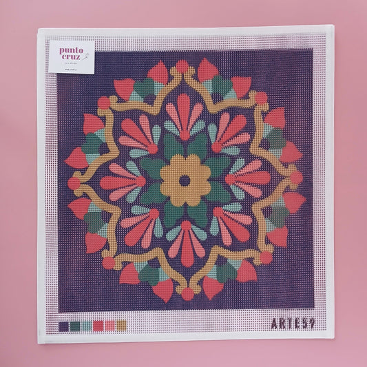 Arte59 Esterillas 40 x 40 cm Mandala flor colores 40x40 cm