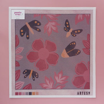 Arte59 Esterillas 40 x 40 cm Polinización fucsia 40x40 cm