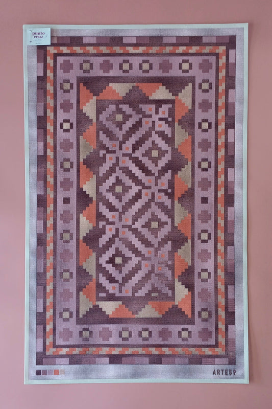 Arte59 Esterillas 60 x 100 cm Esterilla 60x100 cm Étnico morado