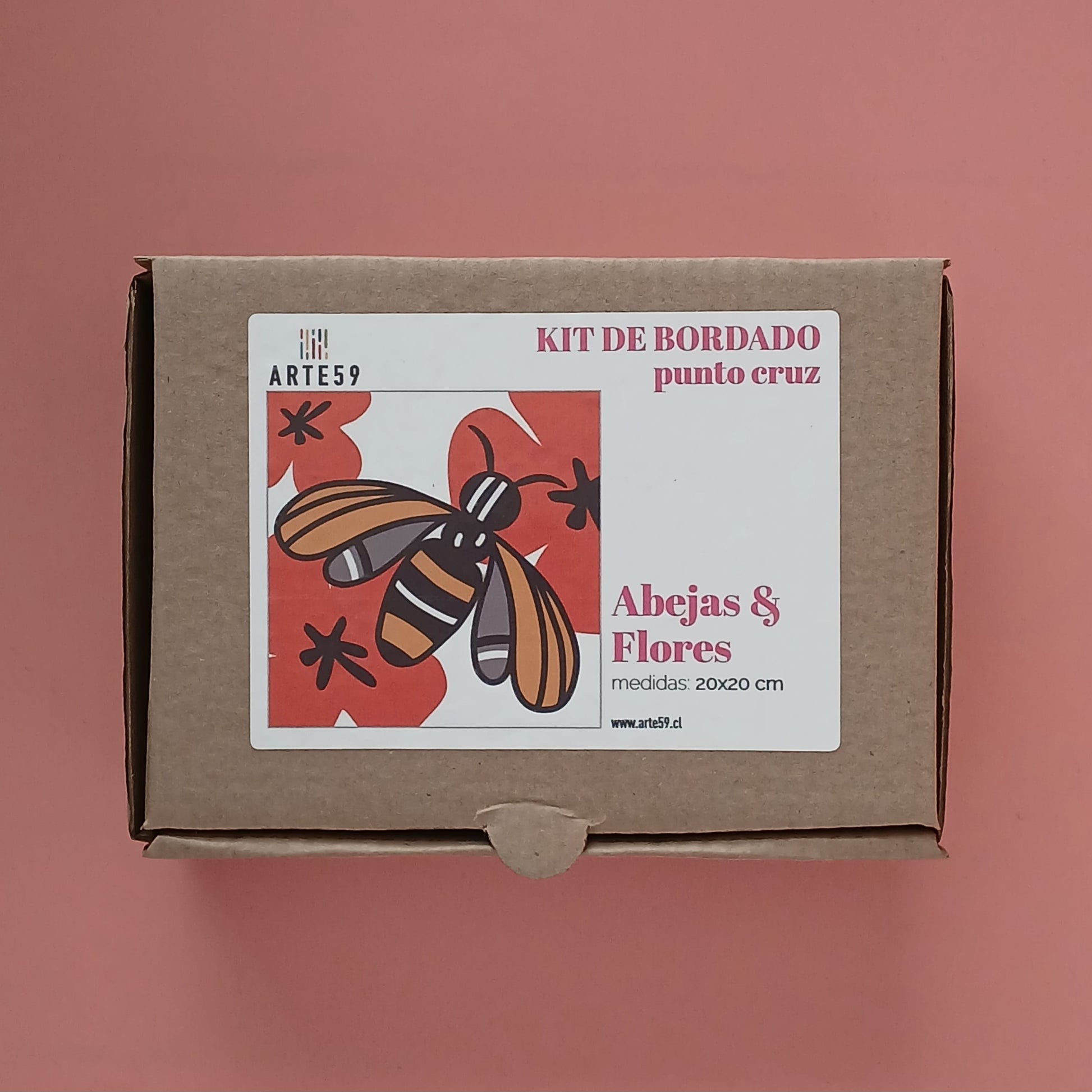 Arte59 Kit de 20x20 cm Kit 20x20 cm abejas y flores