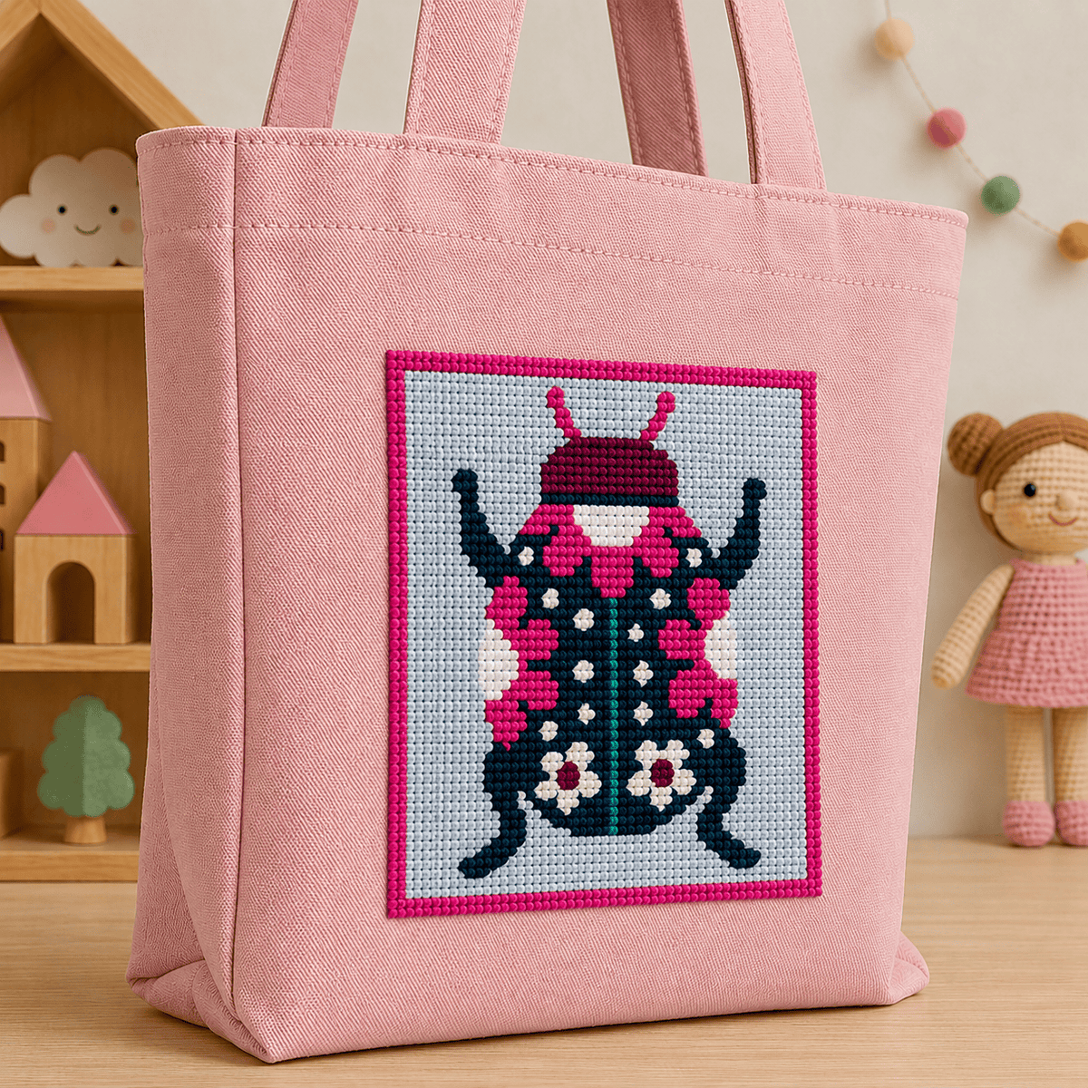 Arte59 Kit de 20x20 cm Kit 20x20 cm bichos: chinita