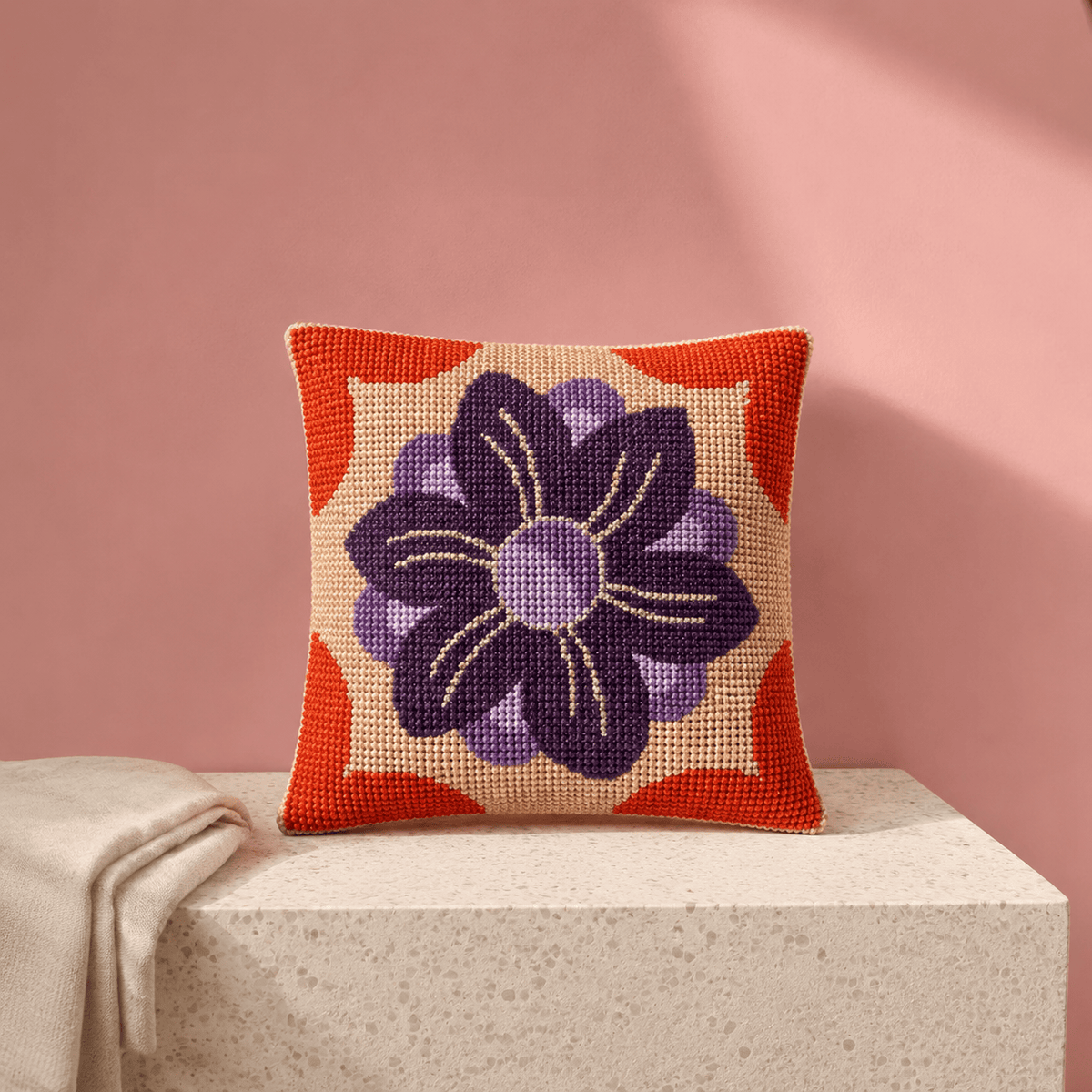 Arte59 Kit de 20x20 cm Kit 20x20 cm flor morada