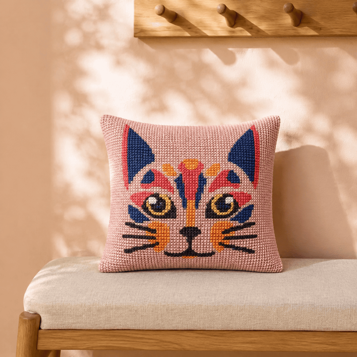 Arte59 Kit de 20x20 cm Kit 20x20 cm gato naranjo