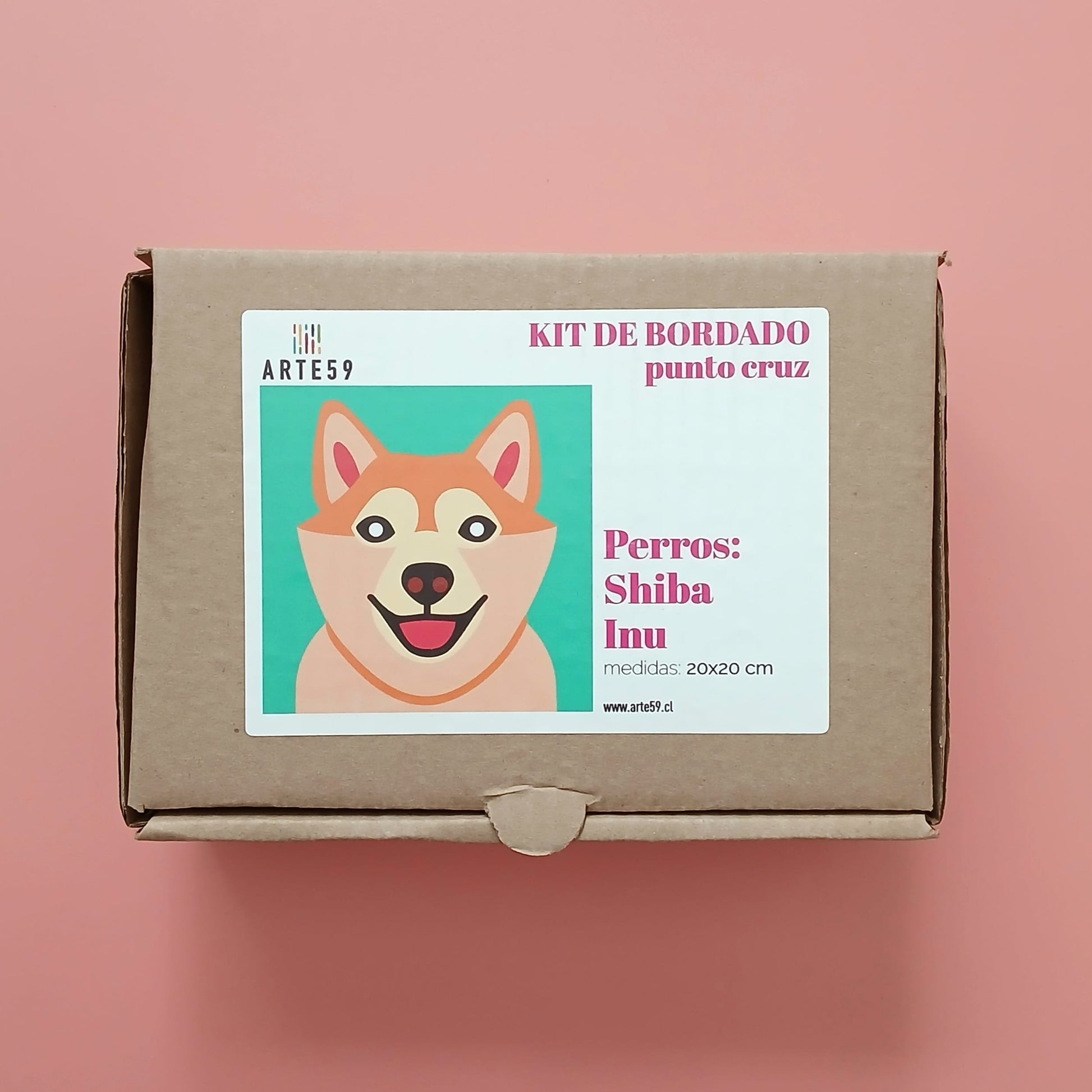Arte59 Kit de 20x20 cm Kit 20x20 cm perros: shiba inu