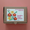 Arte59 Kit de 20x20 cm Kit 20x20 cm ramillete fucsia y blanco