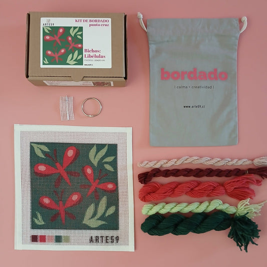 Arte59 Kit de 20x20 cm Kit bichos: libélula 20x20 cm