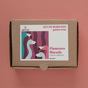 Arte59 Kit de 20x20 cm Kit flamenco morado 20x20 cm