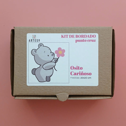 Arte59 Kit de 20x20 cm Kit osito cariñoso 20x20 cm