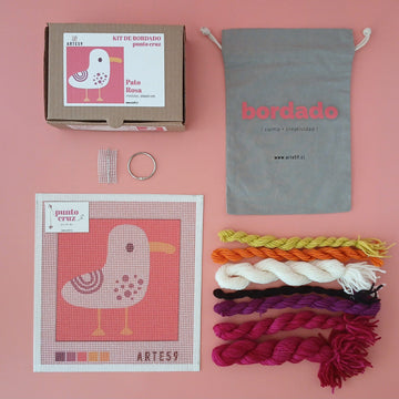 Arte59 Kit de 20x20 cm Kit pato rosa 20x20