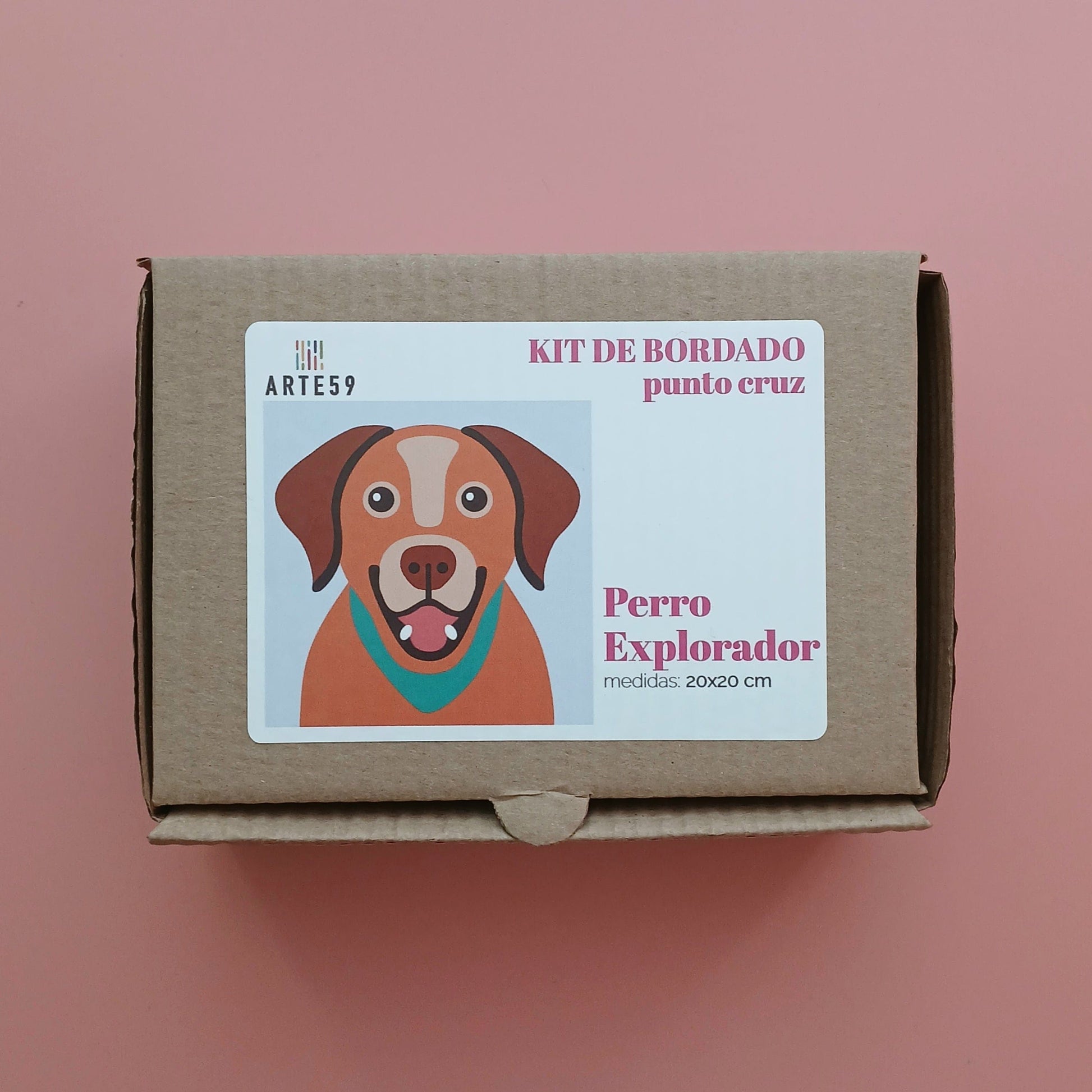 Arte59 Kit de 20x20 cm Kit perro explorador 20x20 cm