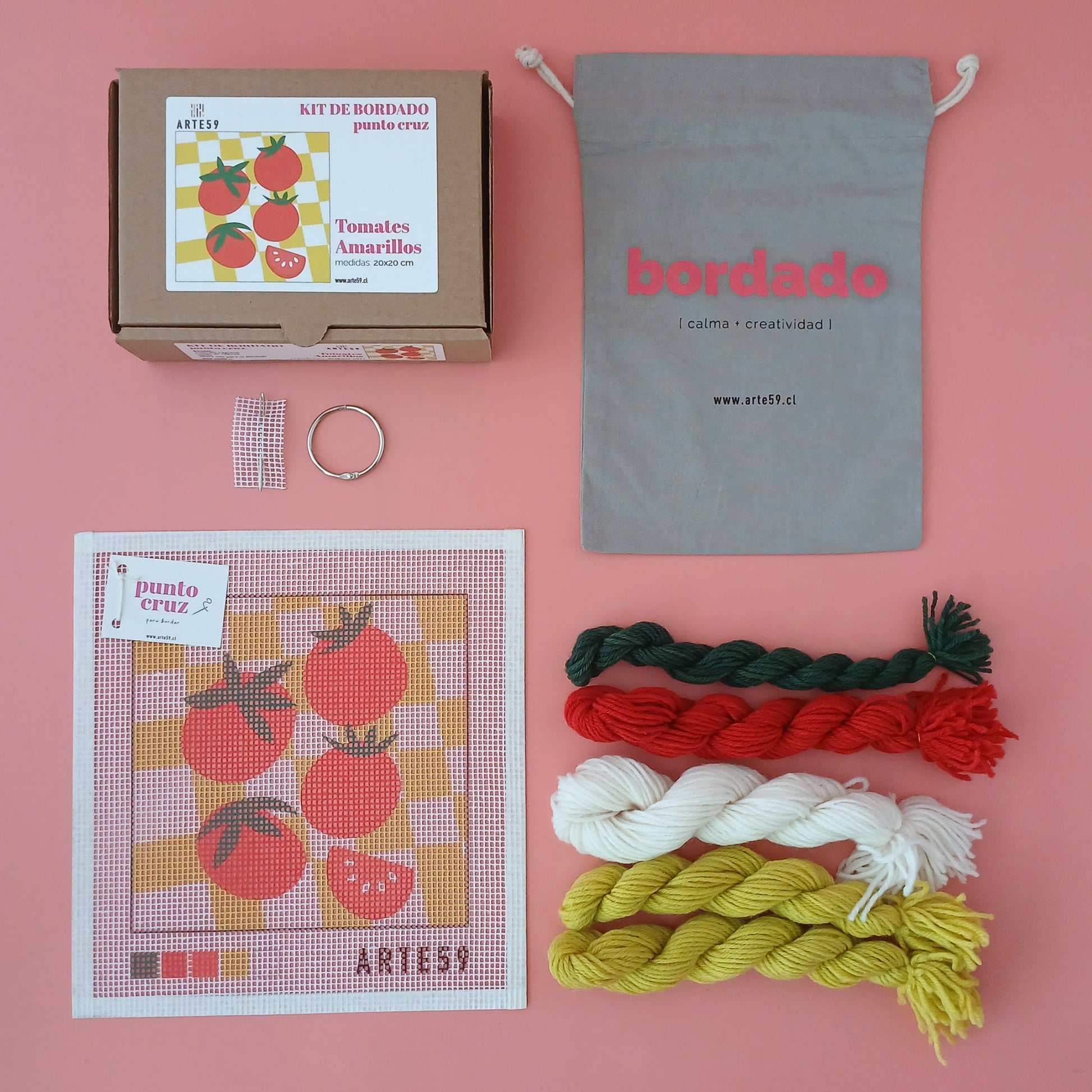 Arte59 Kit de 20x20 cm Kit tomates amarillos 20x20 cm