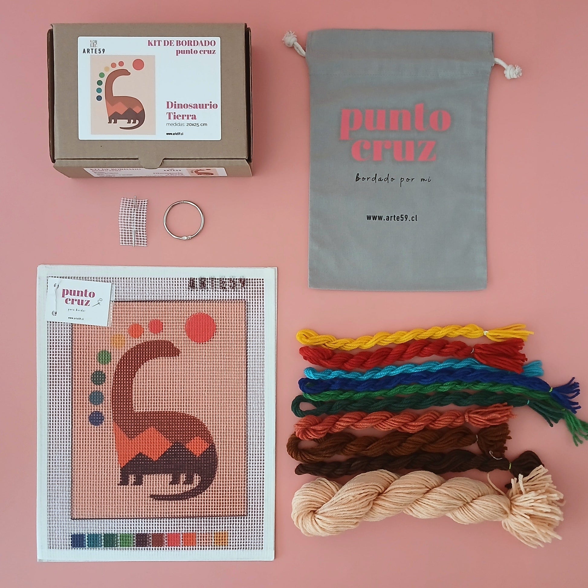 Arte59 Kit de 20x25 cm Kit dinosaurio tierra 20x25 cm