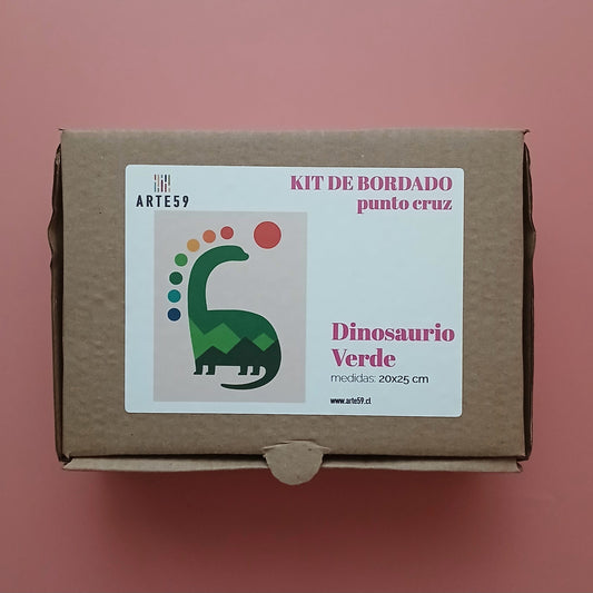 Arte59 Kit de 20x25 cm Kit dinosaurio verde 20x25 cm