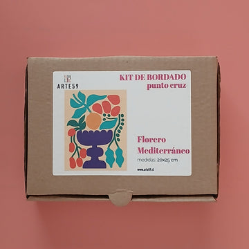 Arte59 Kit de 20x25 cm Kit florero mediterráneo 20x25 cm