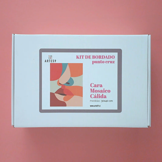 Arte59 Kit de 30x40 cm Kit cara mosaico cálida 30x40 cm