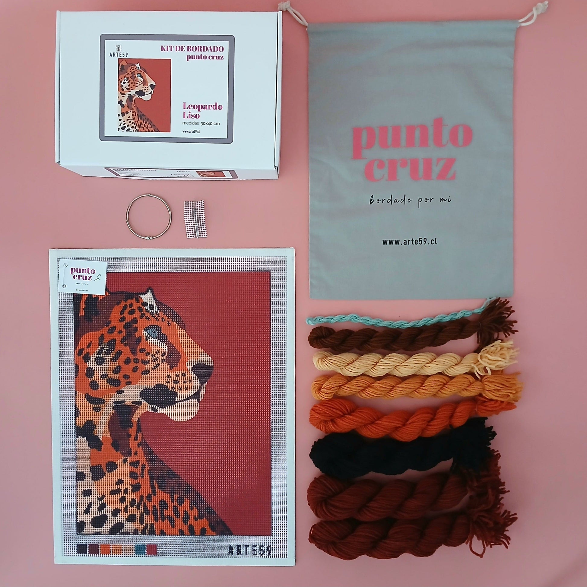 Arte59 Kit de 30x40 cm Kit leopardo liso 30x40 cm