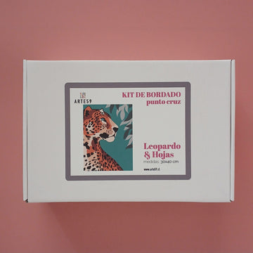 Arte59 Kit de 30x40 cm Kit leopardo y hojas 30x40 cm