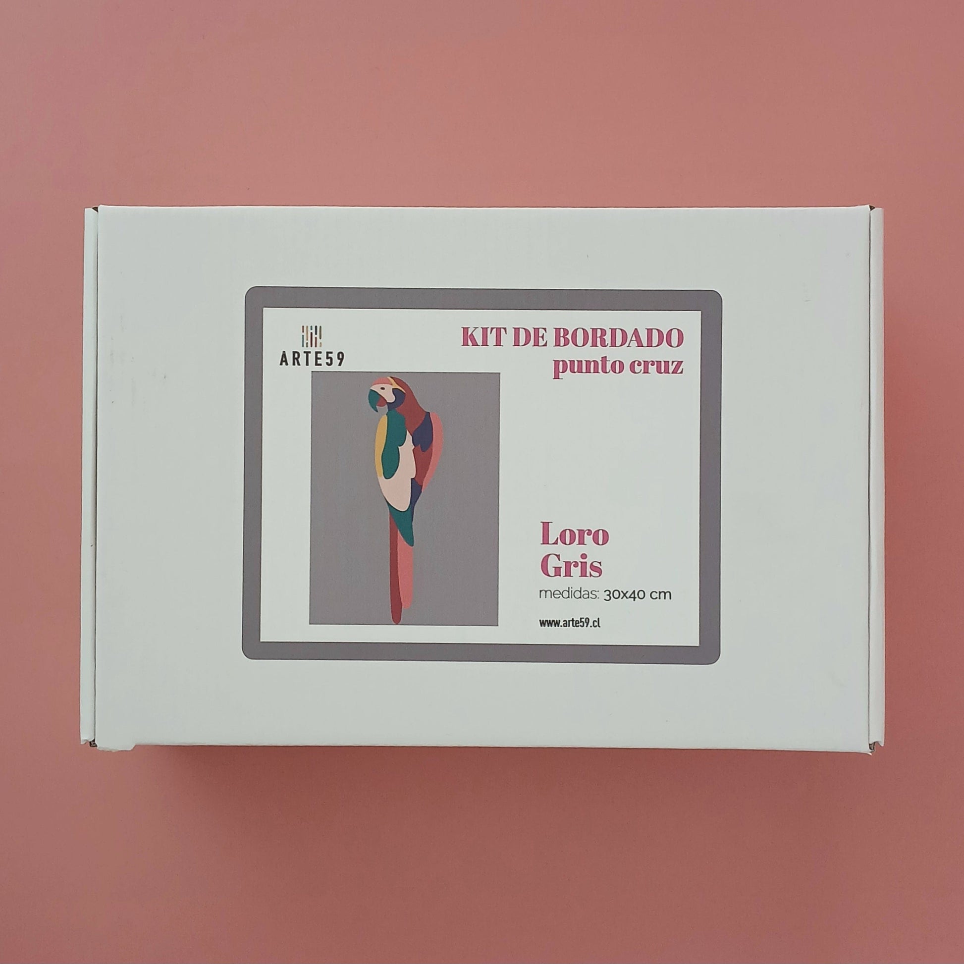 Arte59 Kit de 30x40 cm Kit loro gris 30x40 cm