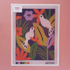 Arte59 Kit de 30x40 cm Kit pájaros ilustrados morados 30x40 cm