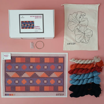 Arte59 Kit de 30x50 cm Kit 30x50 cm étnico tierras