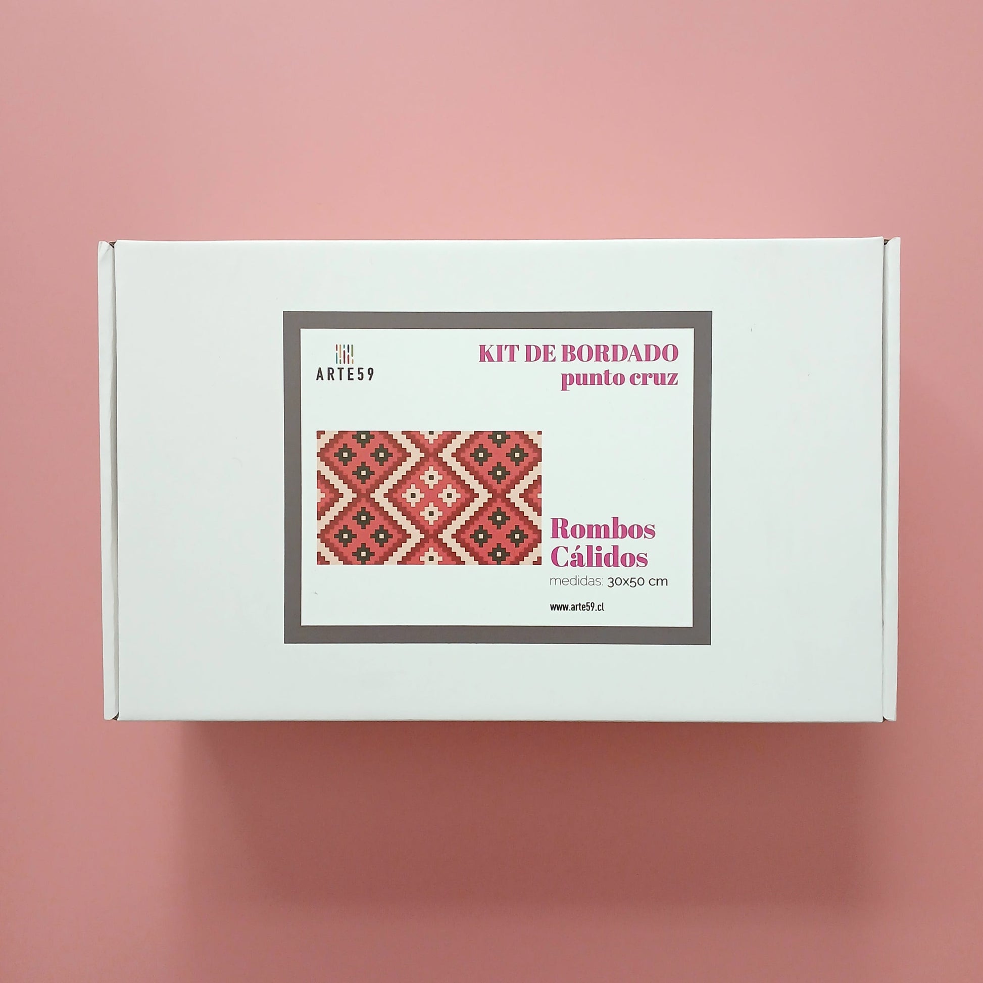 Arte59 Kit de 30x50 cm Kit 30x50 cm rombos cálidos