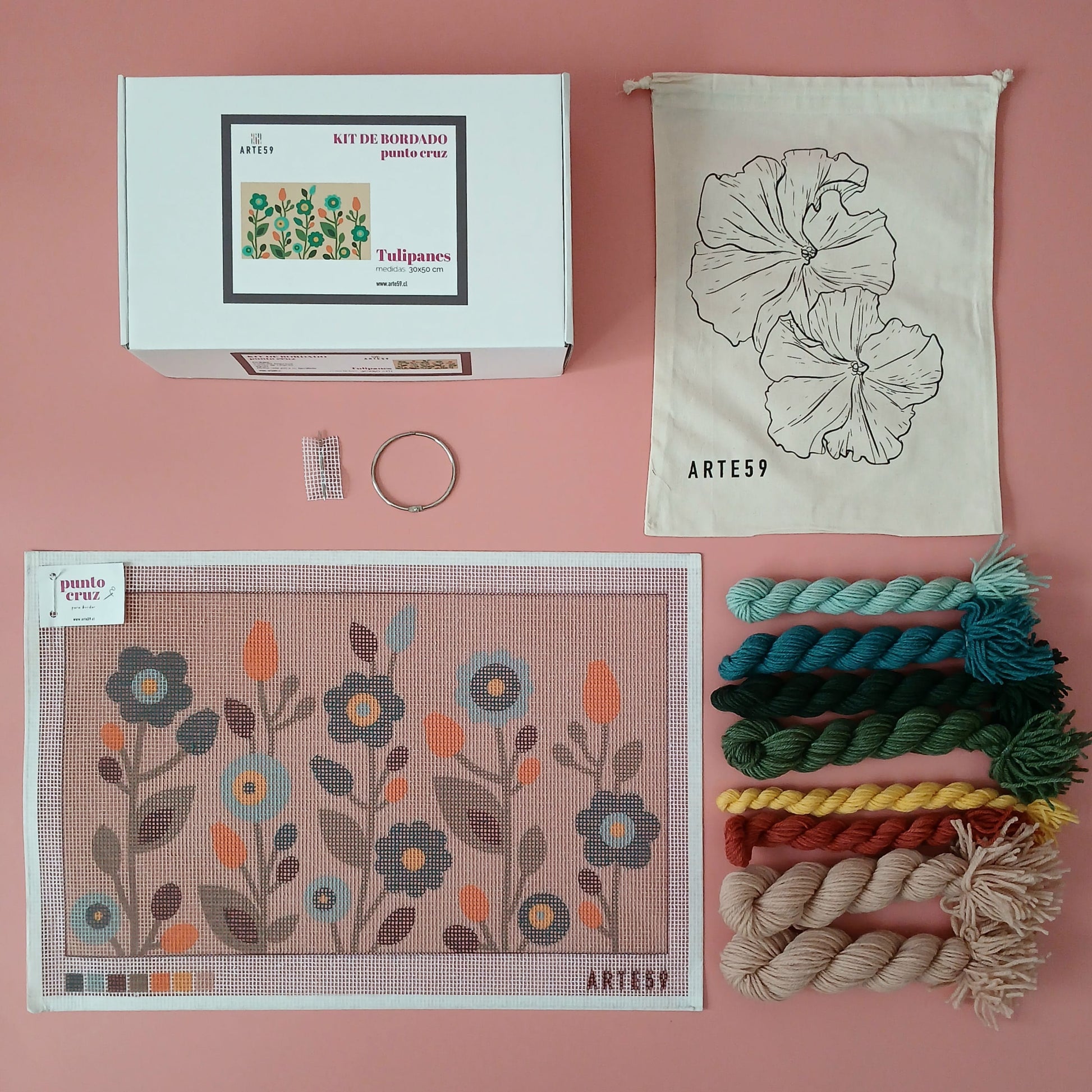Arte59 Kit de 30x50 cm Kit 30x50 cm tulipanes