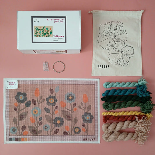 Arte59 Kit de 30x50 cm Kit 30x50 cm tulipanes