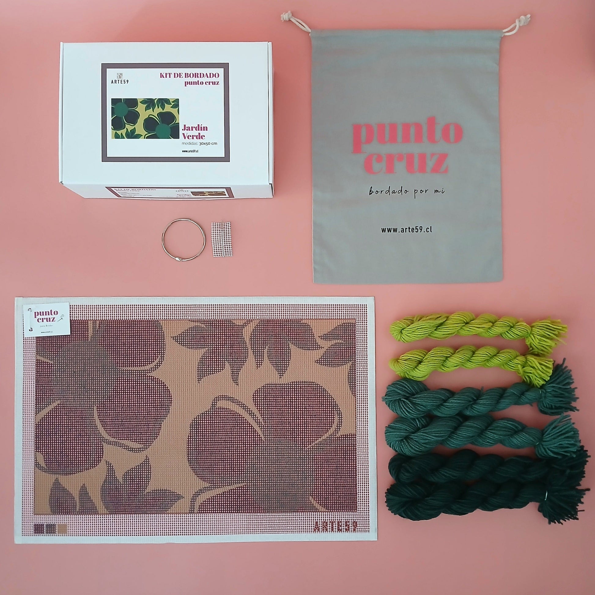 Arte59 Kit de 30x50 cm Kit jardín verde 30x50 cm