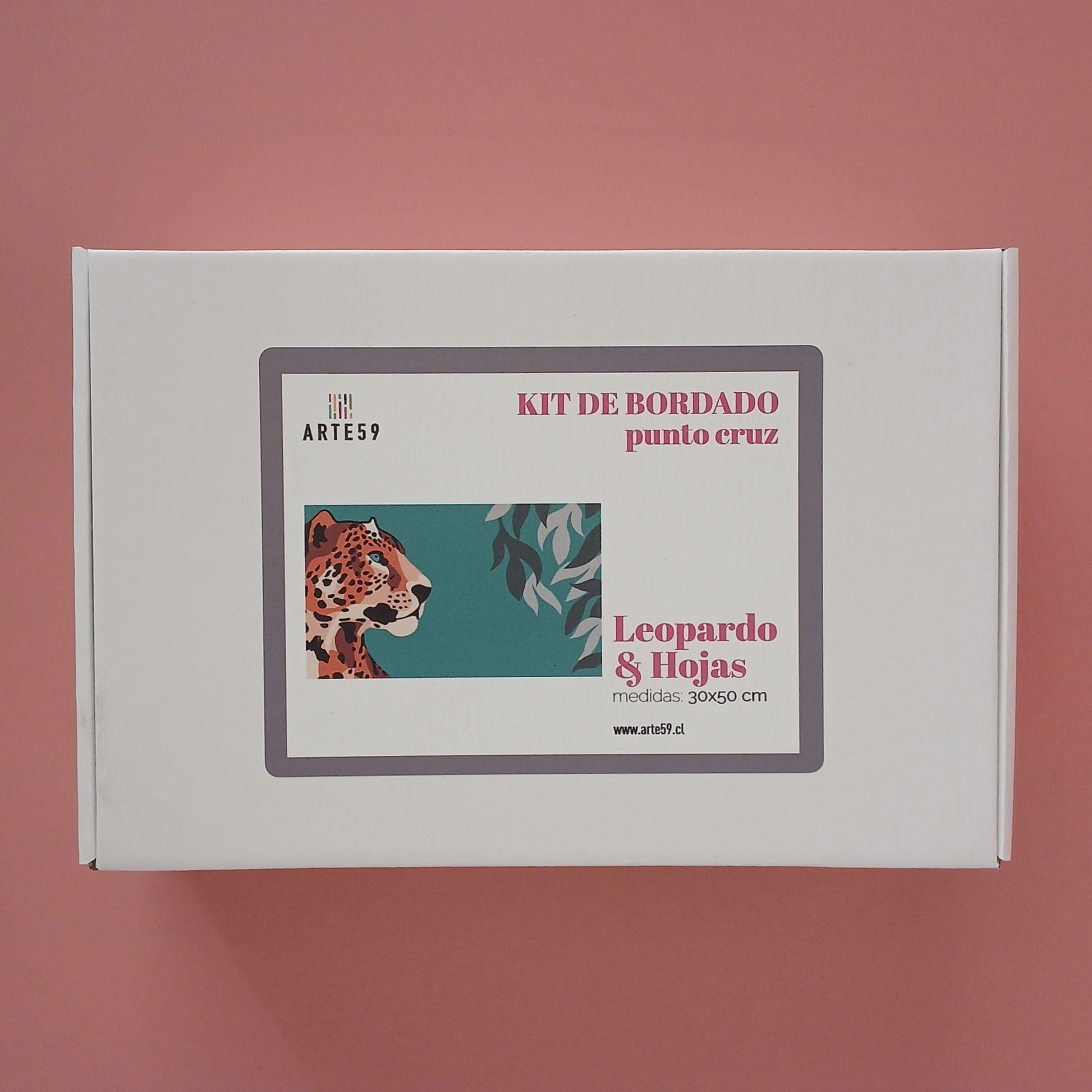 Arte59 Kit de 30x50 cm Kit leopardo y hojas 30x50 cm