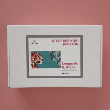 Arte59 Kit de 30x50 cm Kit leopardo y hojas 30x50 cm