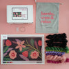 Arte59 Kit de 30x50 cm Kit ramillete fucsia y azul 30x50 cm