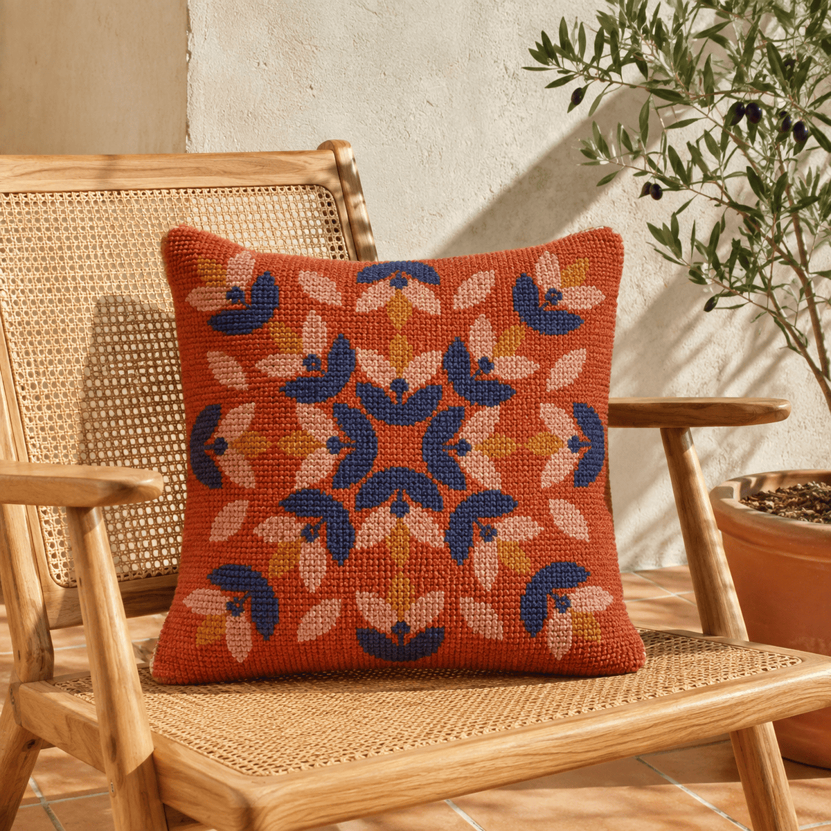 Arte59 Kit de 40x40 cm Kit 40x40 cm mandala hojas naranja